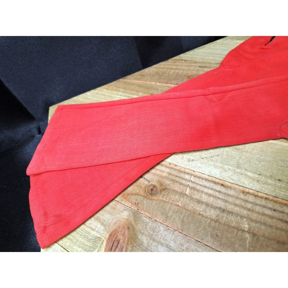 Vintage Red Opera Length Evening Gloves Long Formal Costume Dress Gloves